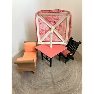 Fisher-Price Loving Family Dollhouse Patio Table, Chair and Lounger *Read